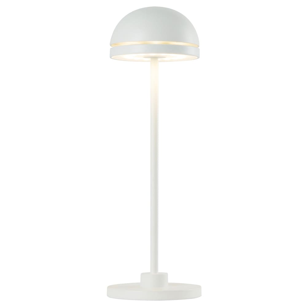 Lampe de table sans fil Aluminium Blanc h26cm