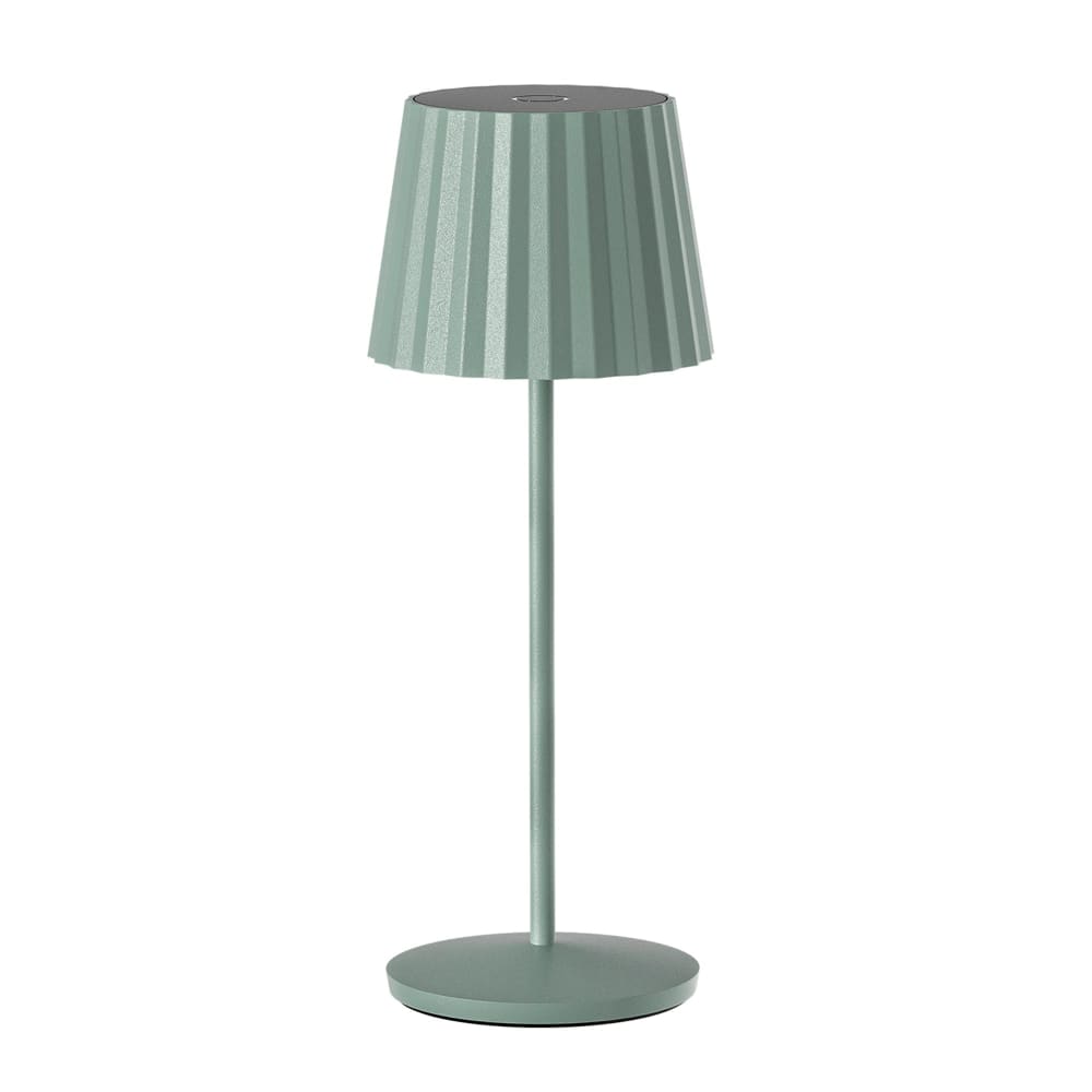 Lampe de table sans fil Acier Vert h30cm