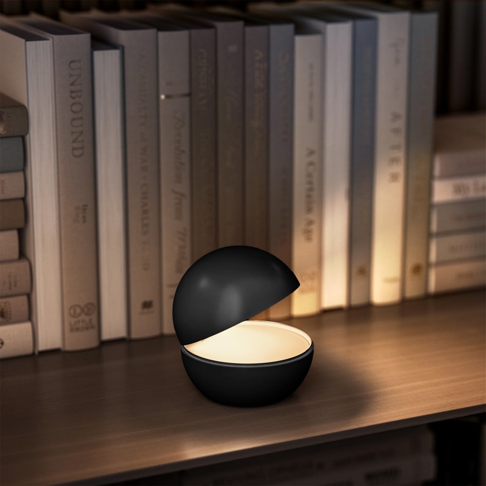 Lampe de chevet sans fil Aluminium Noir d12cm - Maisons du Monde