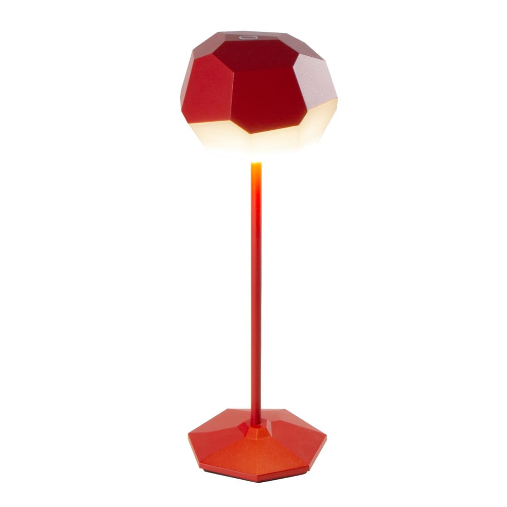 Lampe de table sans fil Aluminium Rouge h33cm