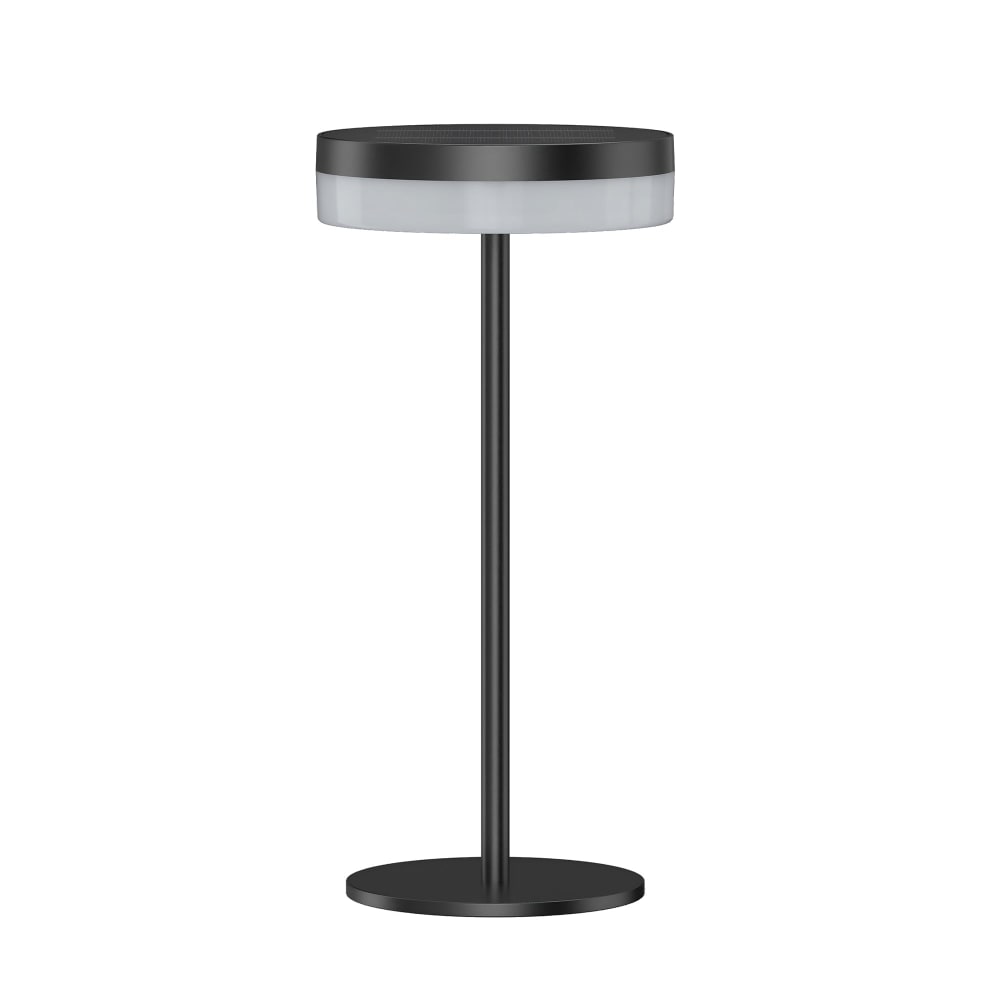 Lampe de table solaire Aluminium Noir h27cm