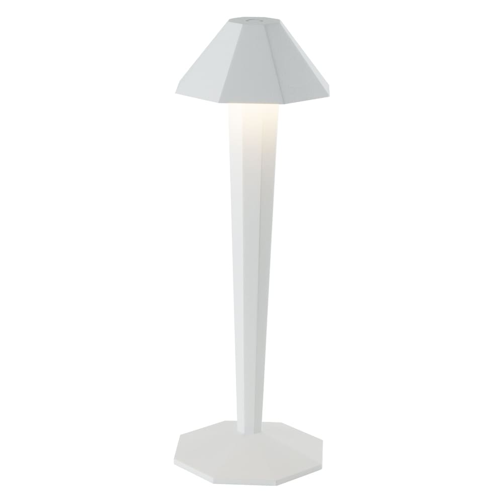 Lampe de table sans fil Aluminium Blanc H35CM