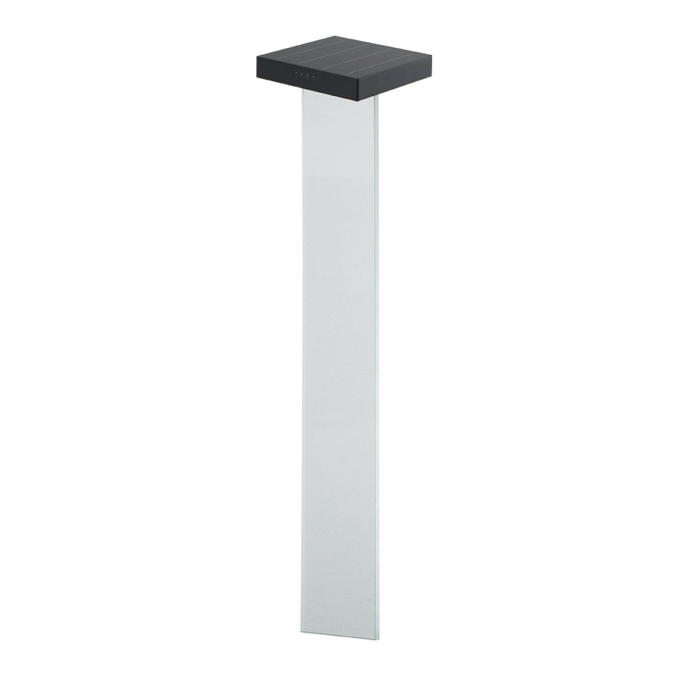 Balise solaire Aluminium Noir H90cm