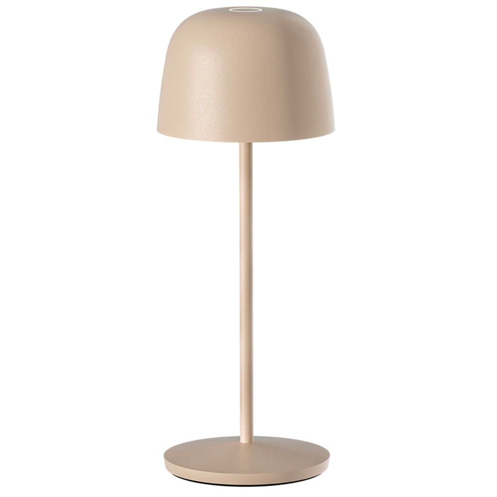 Lampe de table sans fil Acier Crème h28cm