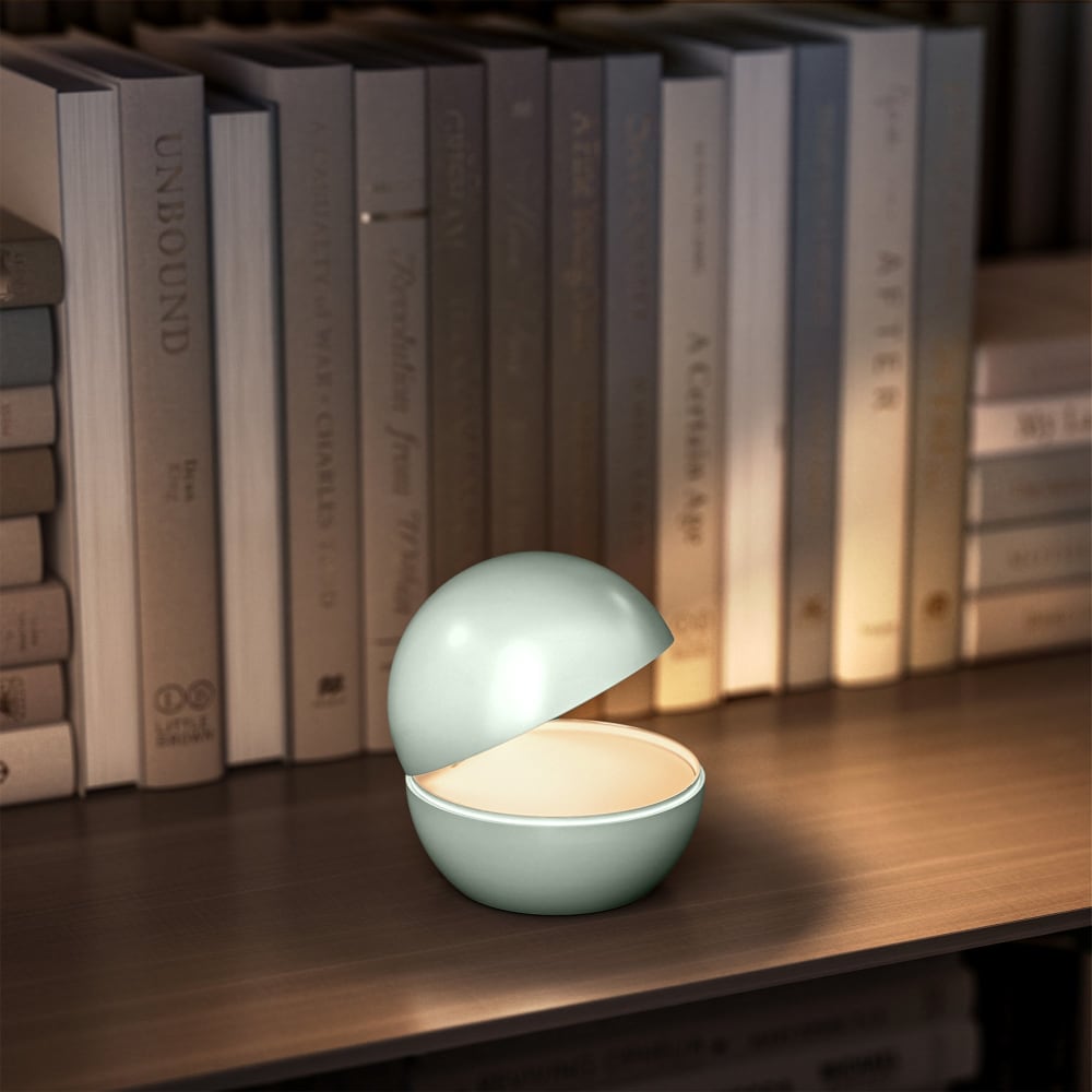 Lampe de chevet sans fil Aluminium Vert d12cm - Maisons du Monde