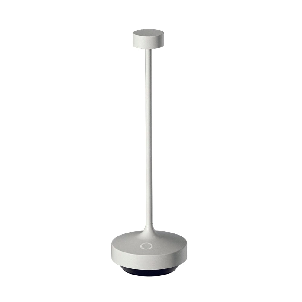 Lampe de table sans fil LED Aluminium Blanc H25cm