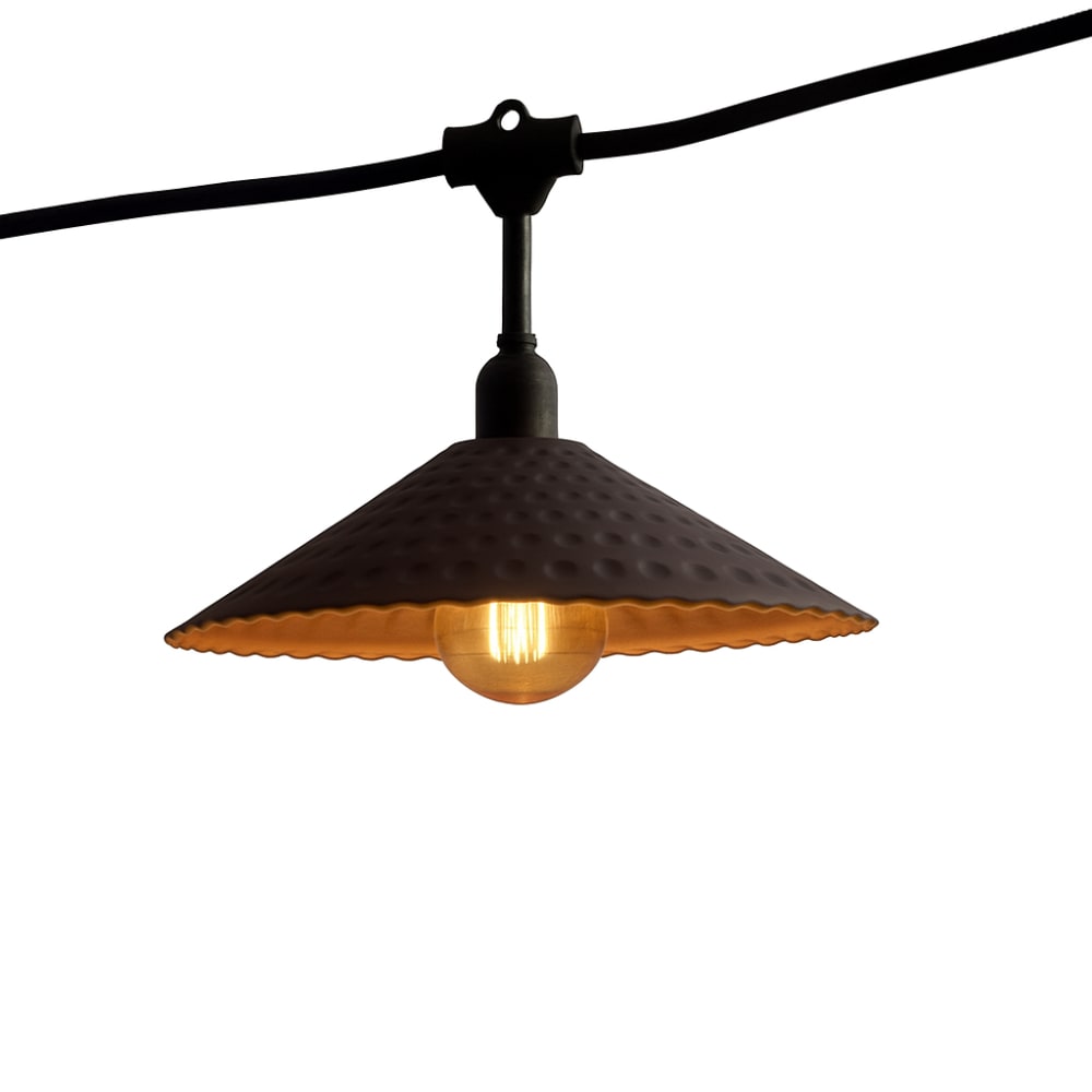 Guirlande connectable E27 Acier Gris 34m