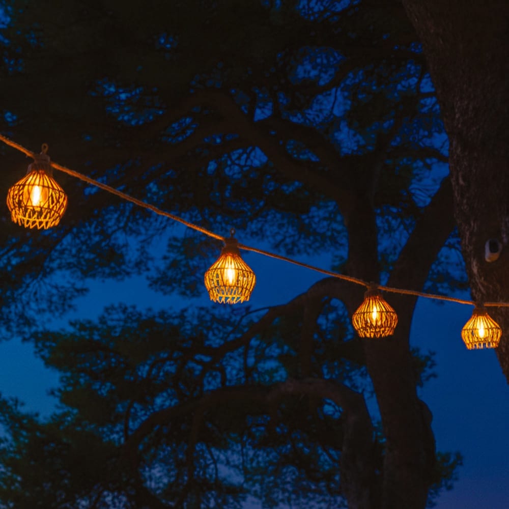 LUMISKY ROTILIA 10 LED 8M Solar-Lichterkette style modern Beige Pvc - Polyvinlychlorid