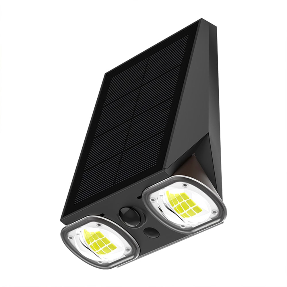 Applique murale solaire sensor Plastique Noir 800lm