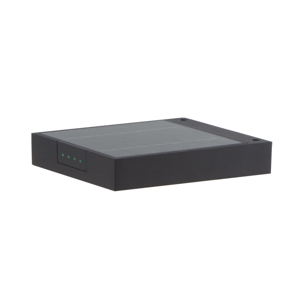 Applique murale solaire Aluminium Noir H3cm
