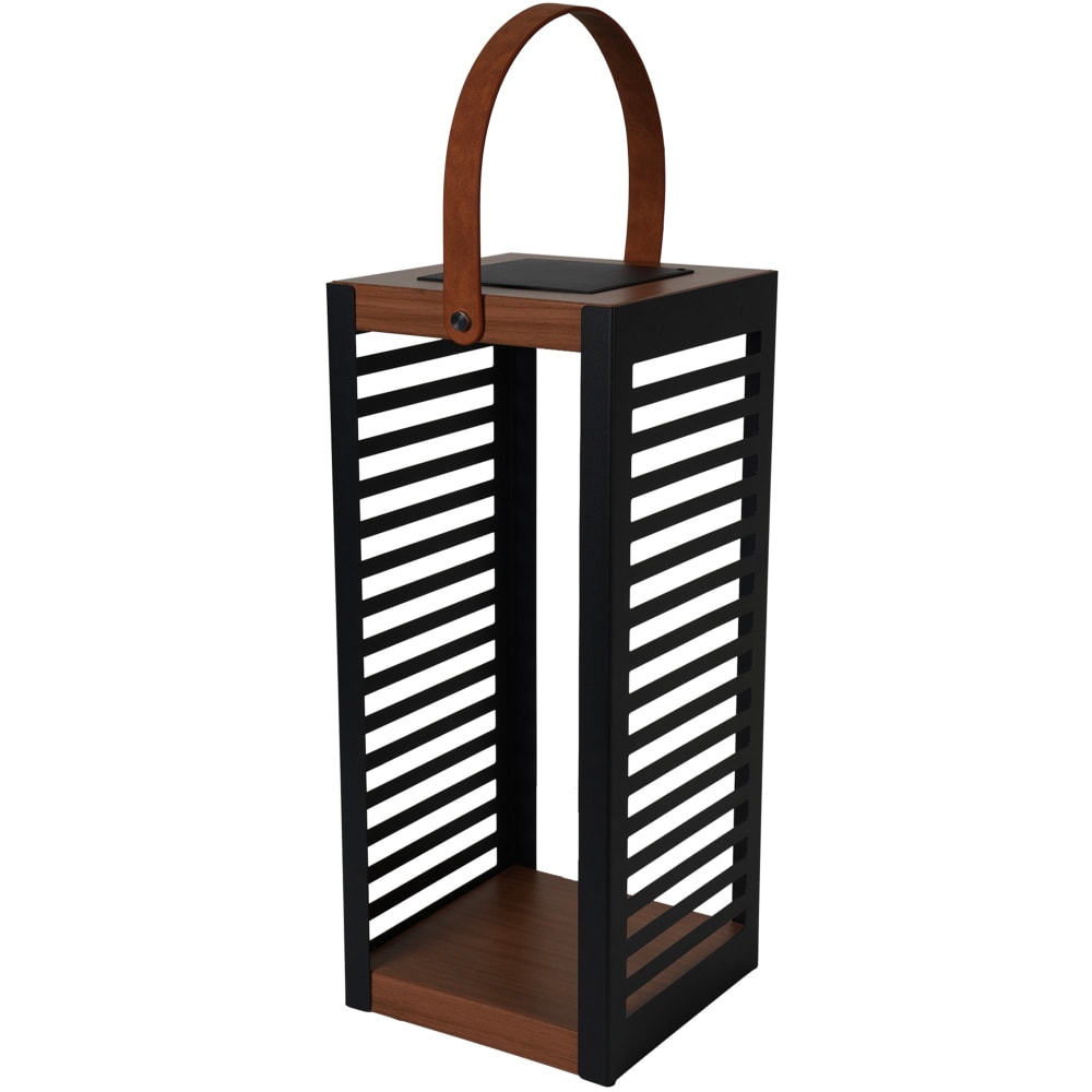 Lanterne solaire Metal Noir H50cm