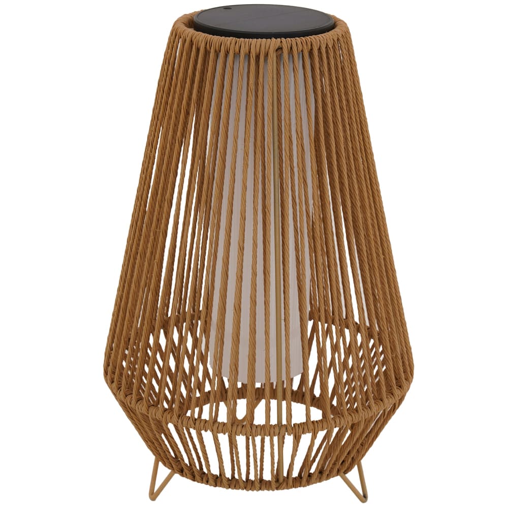 Lanterne solaire Rotin Beige 30 x 30 x H 47cm