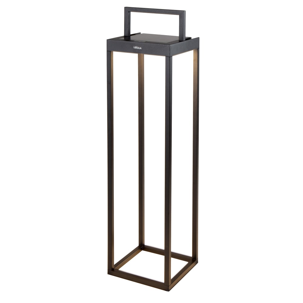 Lanterne solaire Aluminium Noir H52,5cm