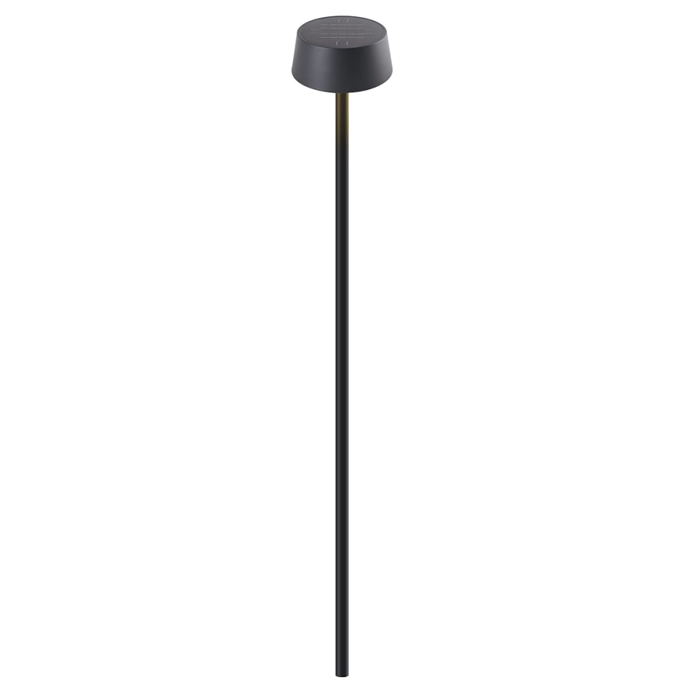 Lampadaire borne solaire Aluminium Noir h250cm