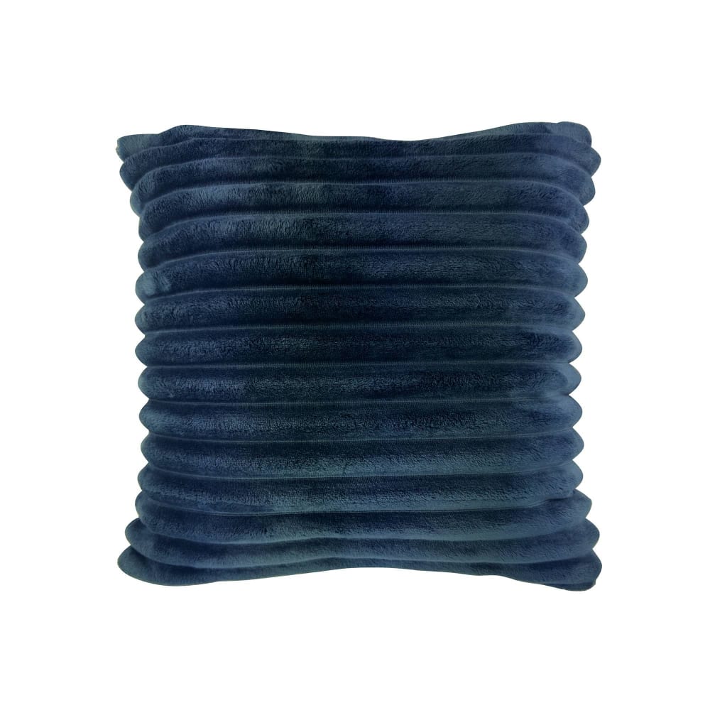 Housse de coussin en polyester bleu nuit 40x40cm — vue 4