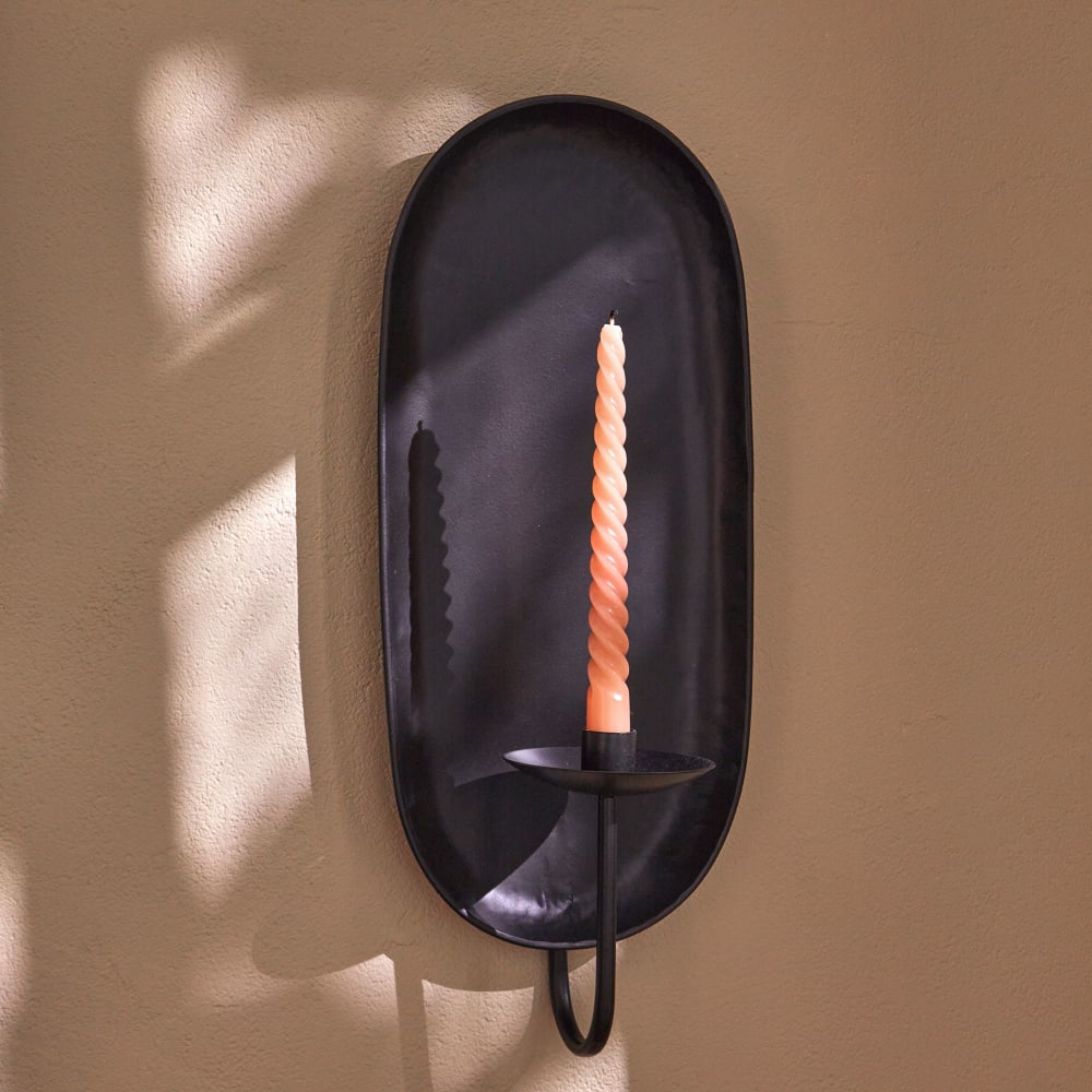 Photophore en métal noir moyen — vue 3