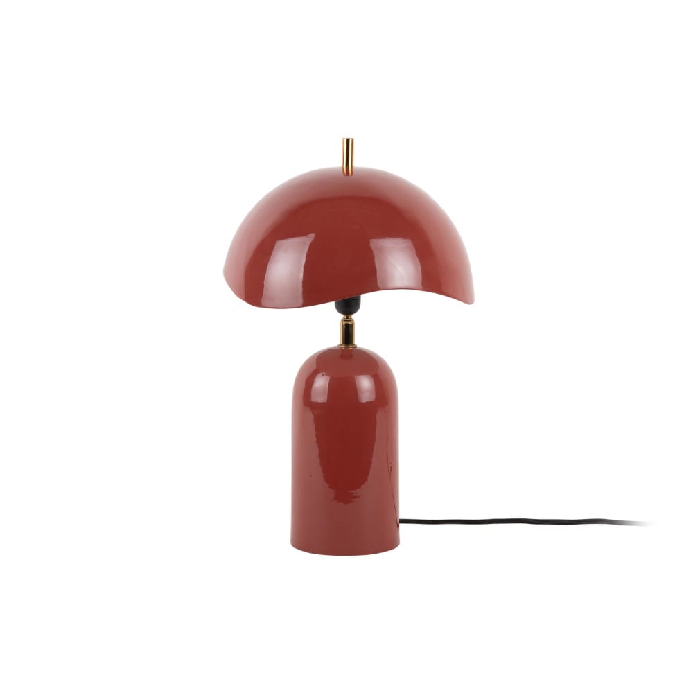 Lampe de Table fer ocre rouge Ø25cm