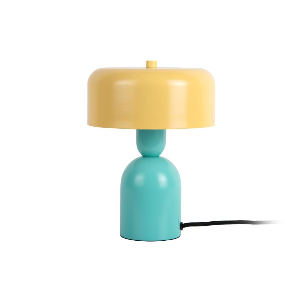 Lampe de Table fer turquoise Ø19cm