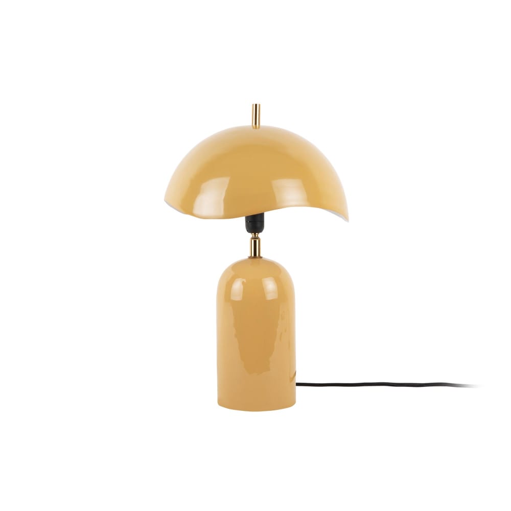 Lampe de Table fer jaune miel Ø25cm