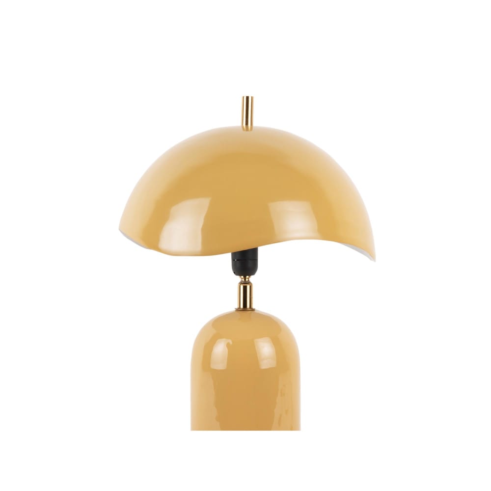 Lampe de table fer jaune miel ø25cm — vue 3