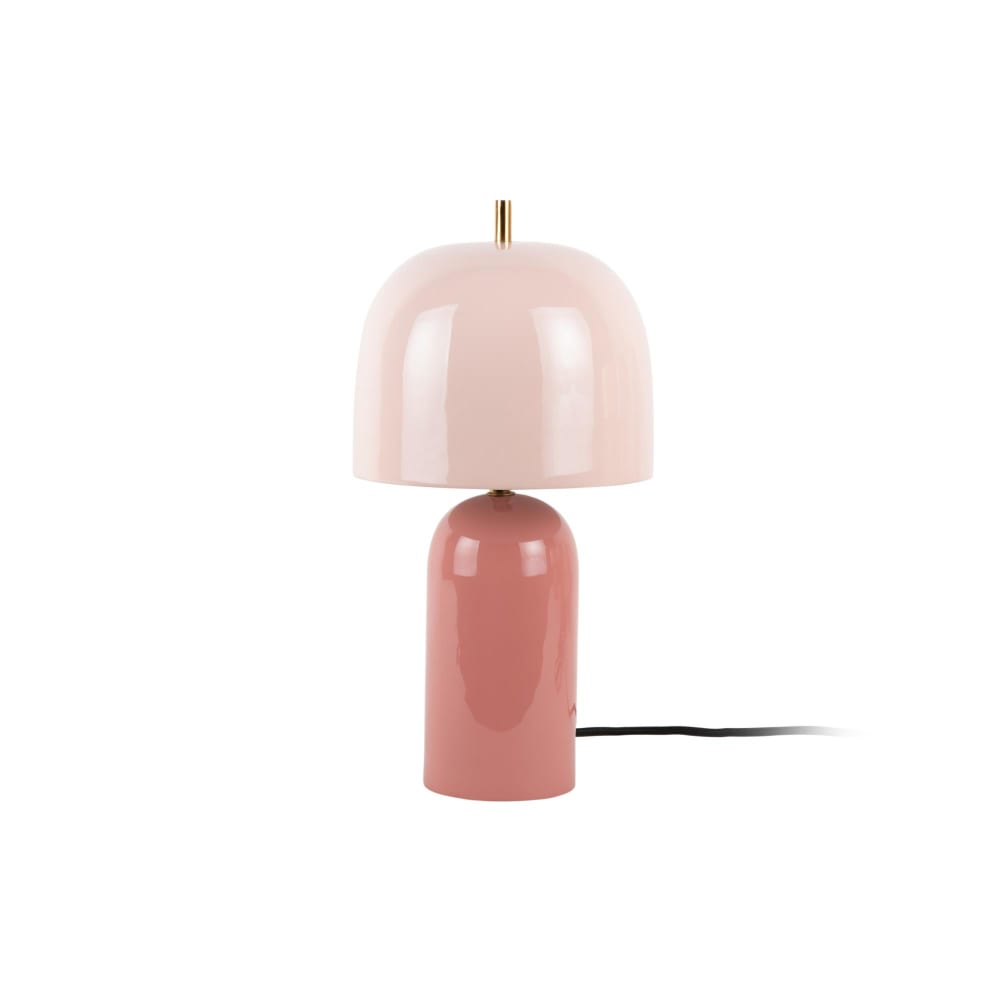Lampe de Table fer vieux rose Ø20cm