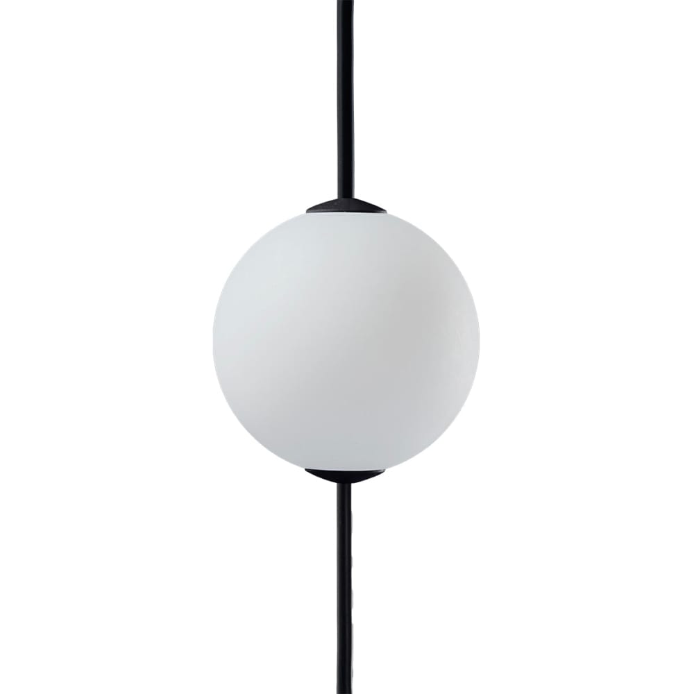 Guirlande 6 boules Plastique Blanc 5.5m
