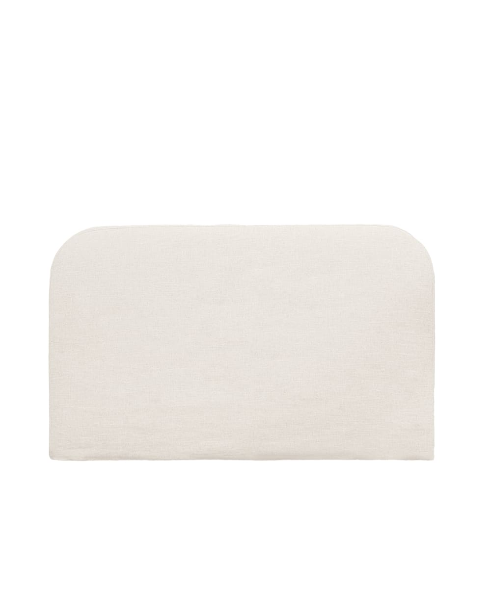 Tête de lit déhoussable en lin blanc 200x110cm