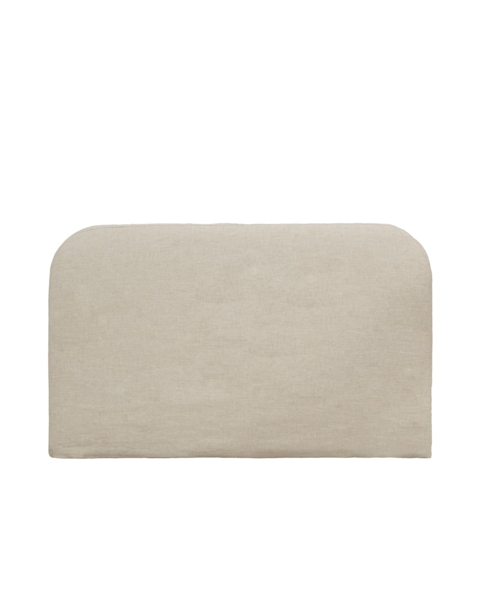 Decowood Abnehmbares gepolstertes Kopfteil, 120x110cm Beige Leinen