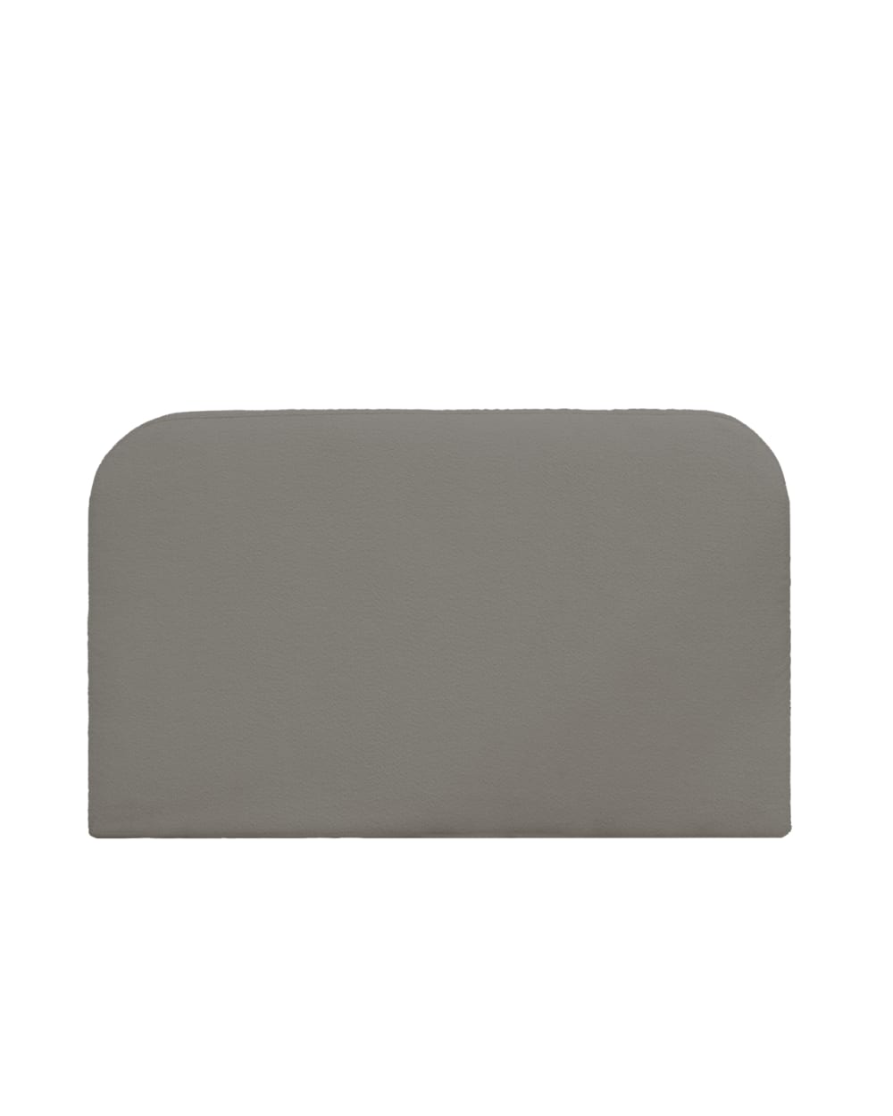 Tête de lit déhoussable en bouclé gris foncé 120x110cm