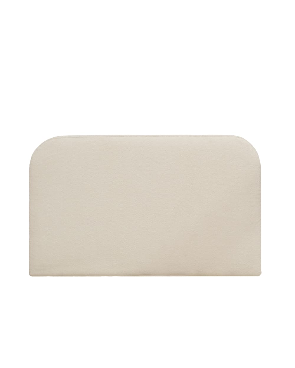 Tête de lit déhoussable en bouclé beige 200x110cm