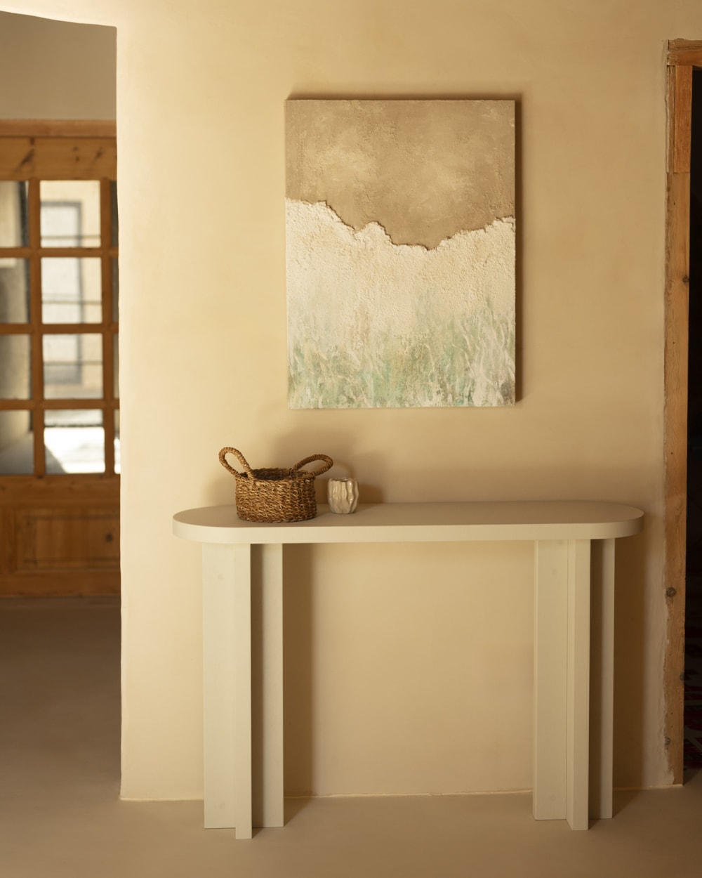 Dekobild Handbemalt mit Ölfarbe, 150x100cm - Maisons Du Monde
