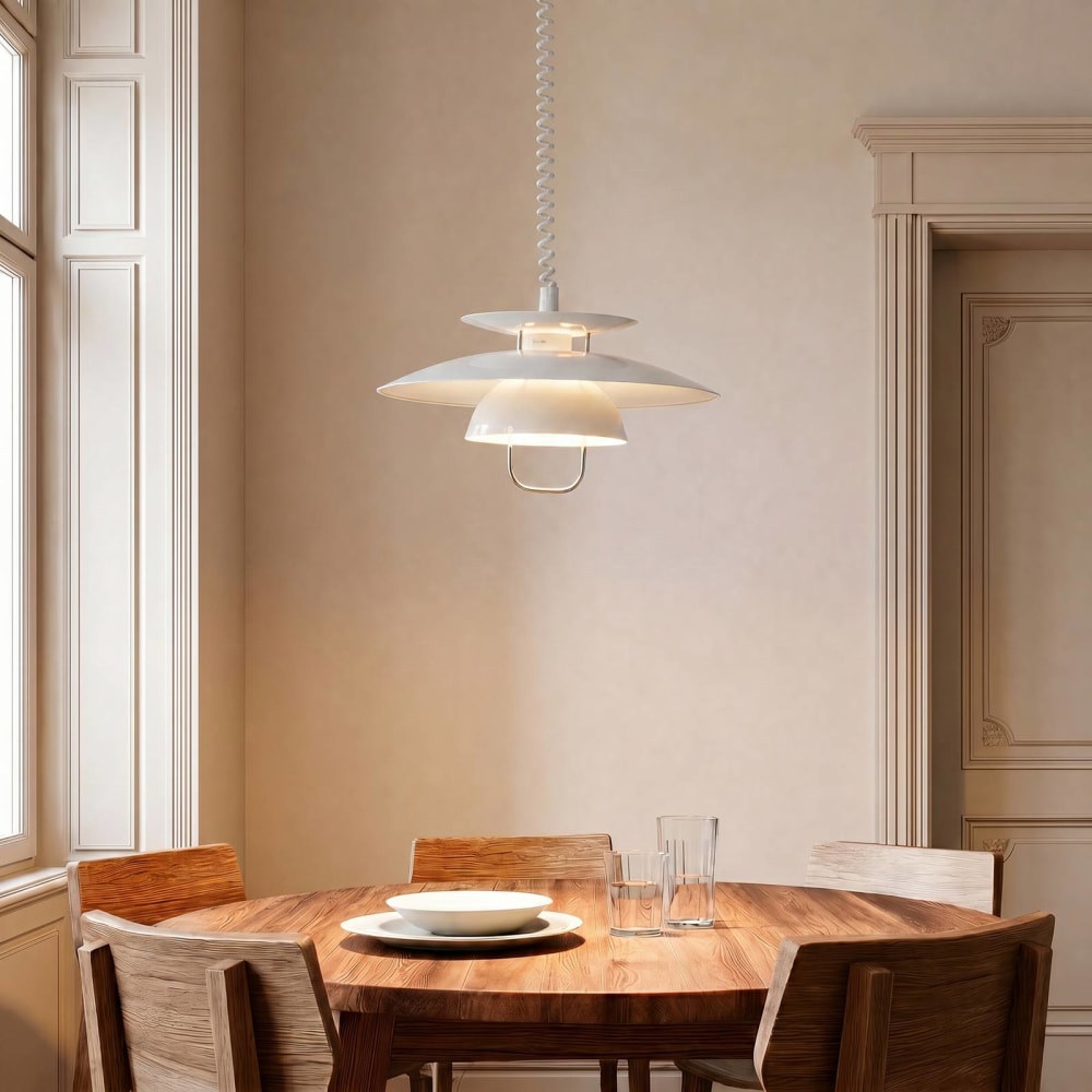 Pendelleuchte aus Metall, weiß - Maisons Du Monde