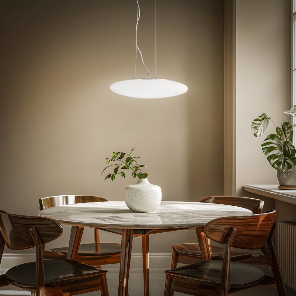Pendelleuchte aus Glas, weiß - Maisons Du Monde