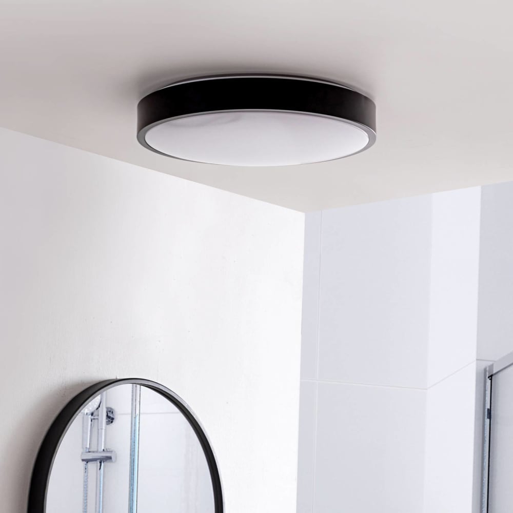 LED Deckenleuchte aus Metall, schwarz - Maisons Du Monde