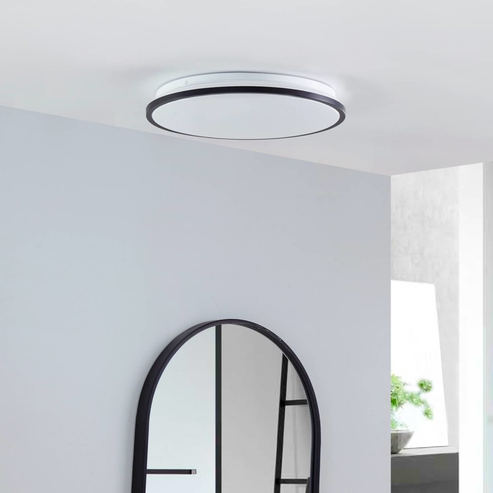 LED Deckenleuchte aus Metall, schwarz - Maisons Du Monde