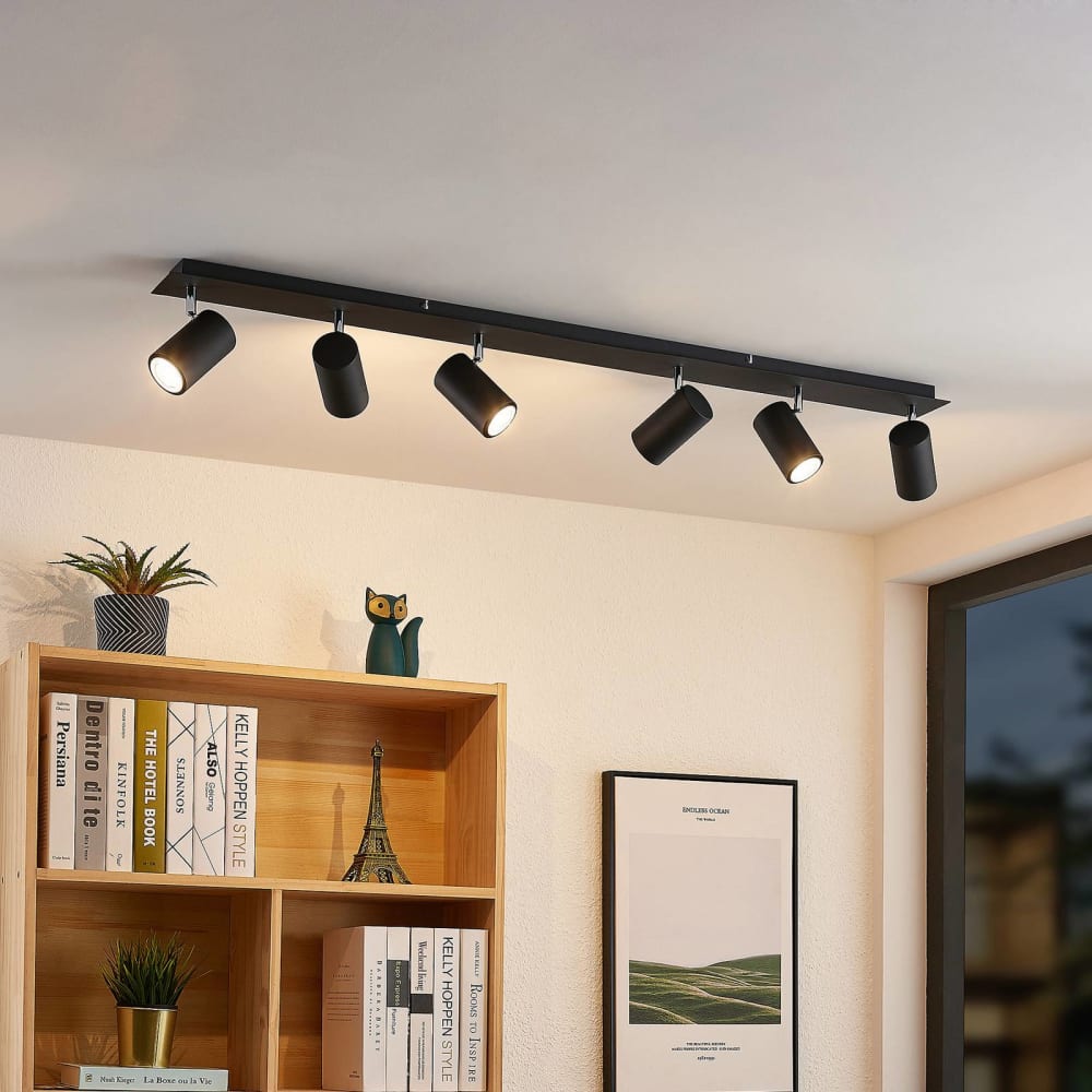 Strahler aus Metall, schwarz - Maisons Du Monde