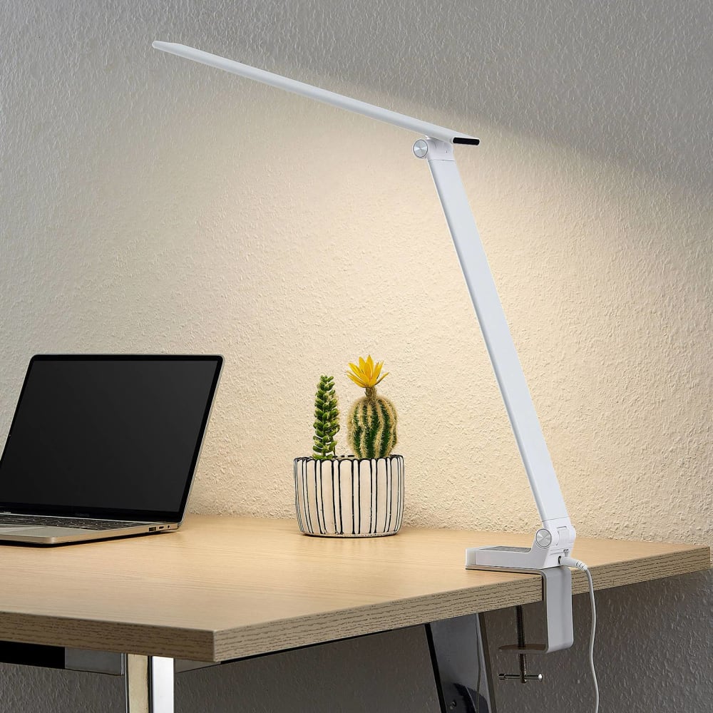 Lampe à poser en plastique blanc — vue 4