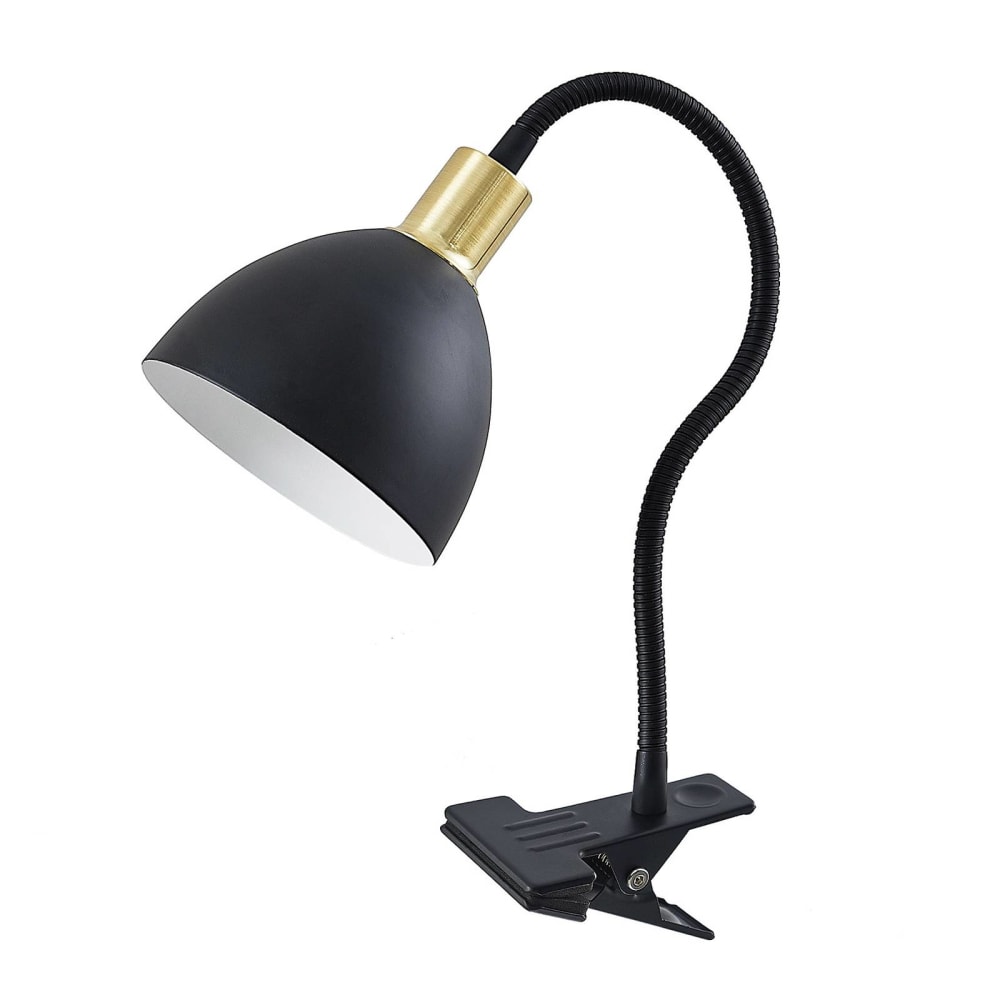 Lampe à pince en métal noir
