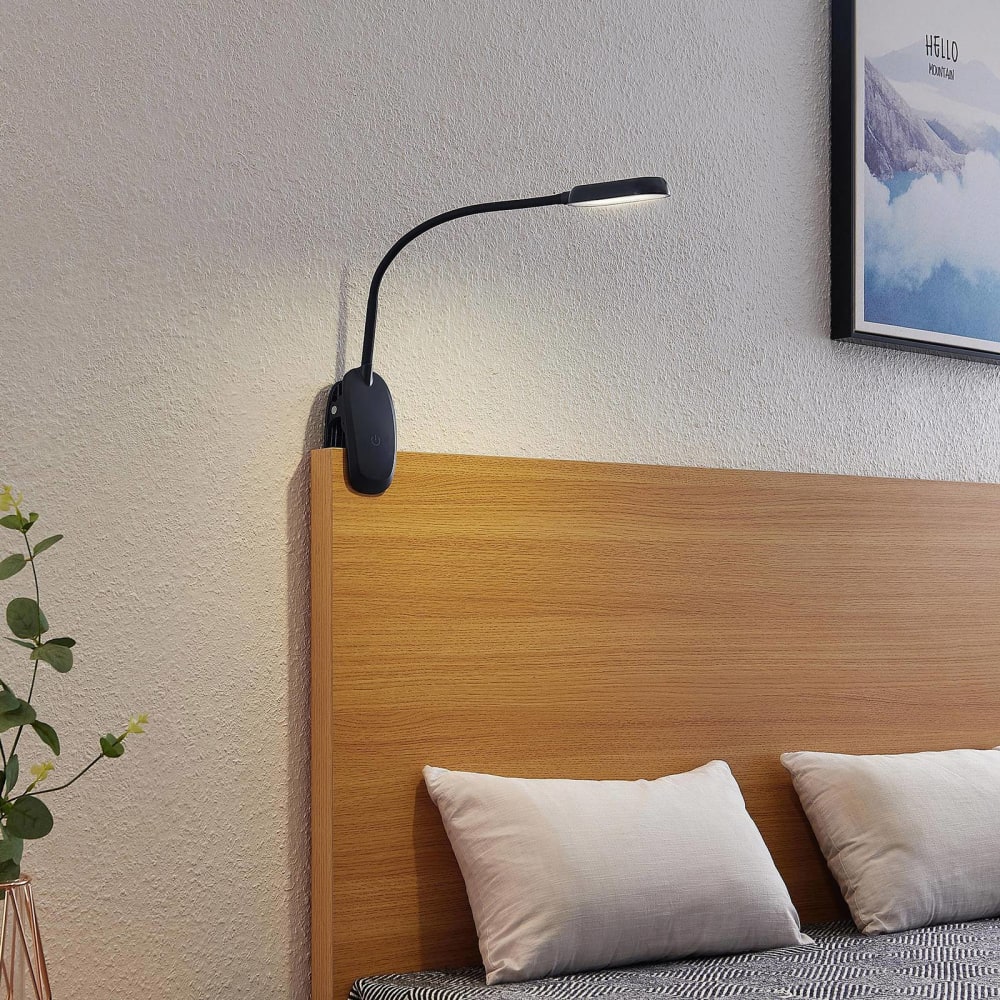 Lampe à pince en plastique noir — vue 3