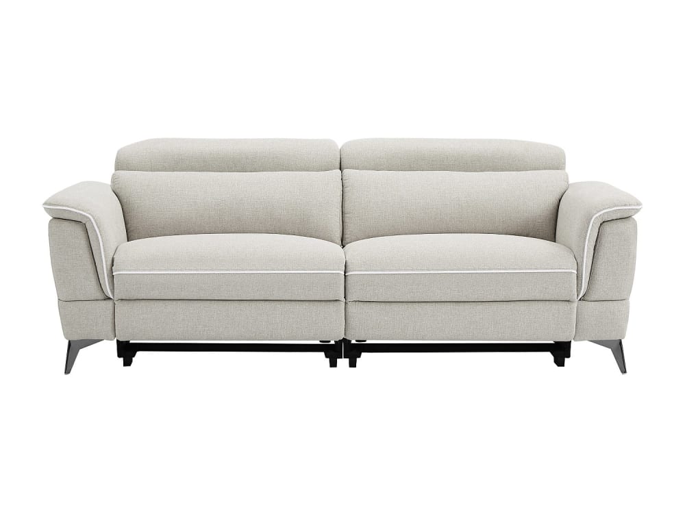 Canapé relaxation polyester 3 places beige}
