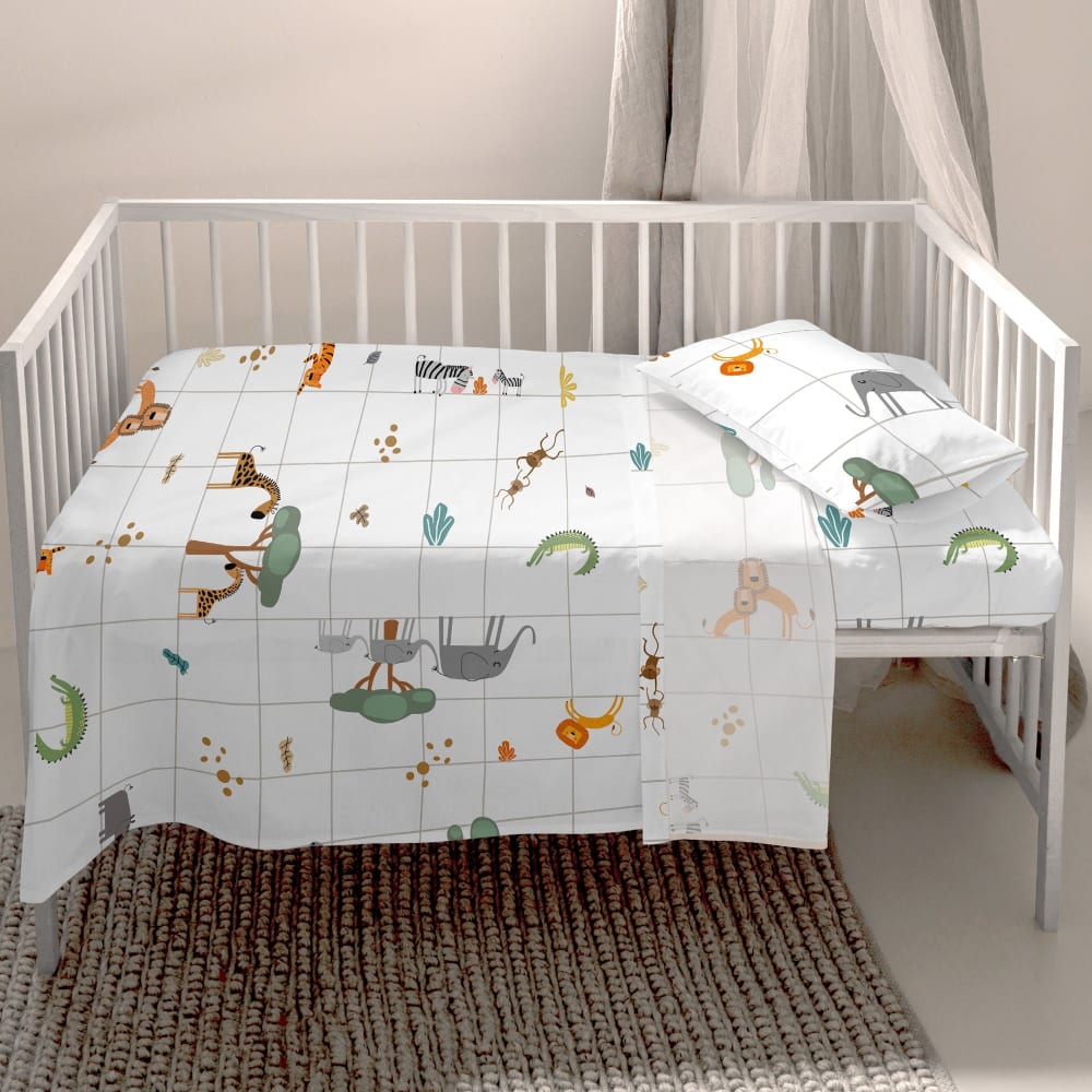 Happy Friday Oberlaken für Kinder 2-teiliges Set aus 100% Baumwolle 100x130 cm style modern MEHRFARBIG Öko-Tex Zertifikat BAUMWOLLE Baby