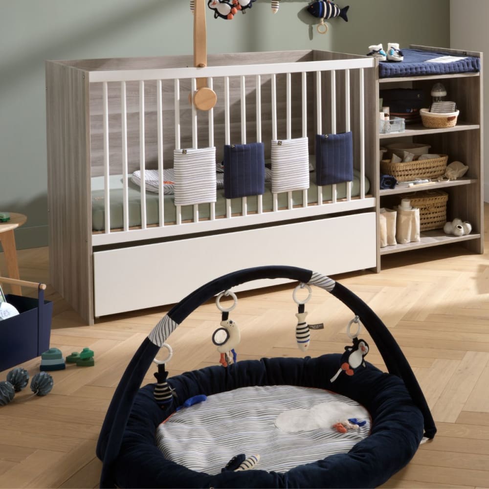 Tapis d'éveil marinière en velours - Maisons du Monde