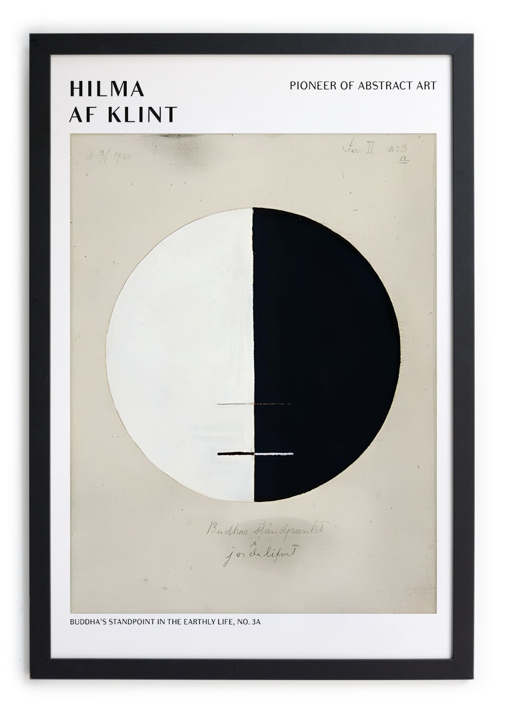 Tableau avec cadre noir 40x30