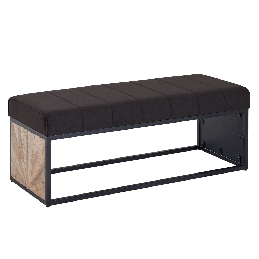 Banc en tissu, noir