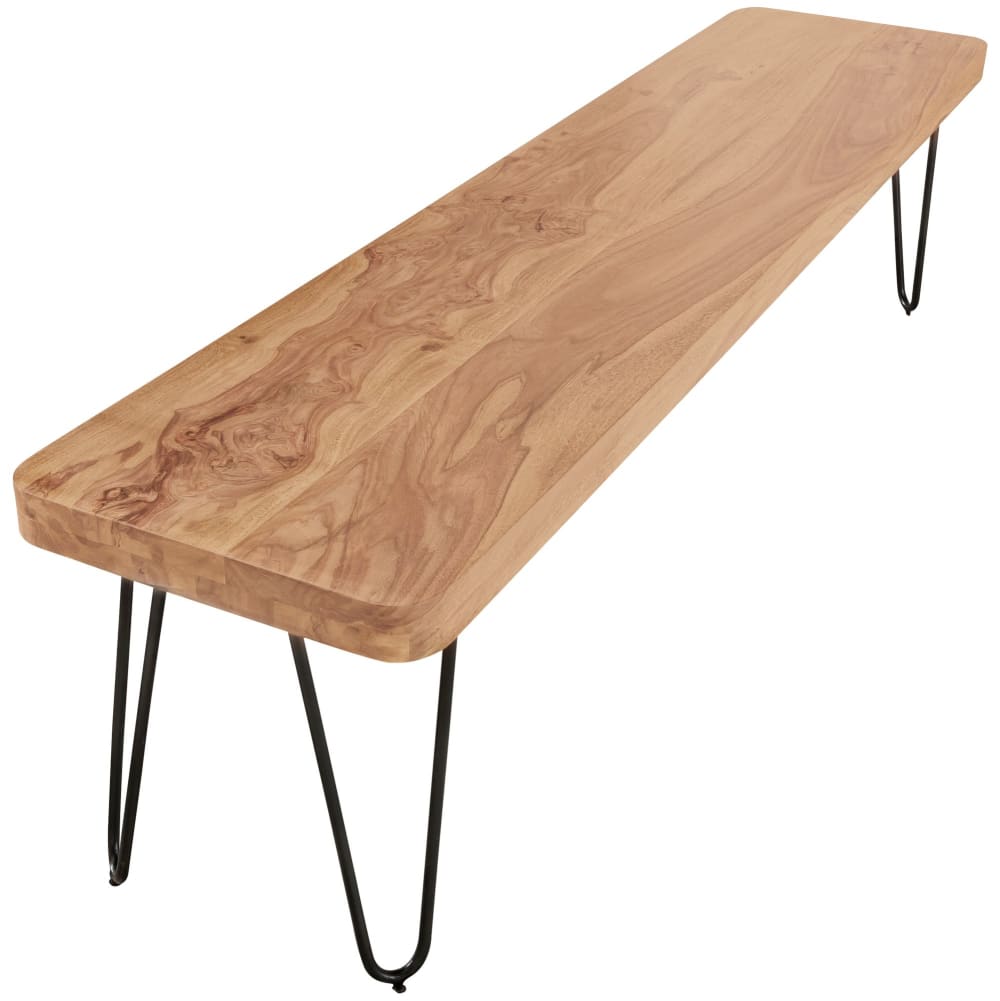 Banc de salle à manger en bois d'acacia, marron Banc de salle à manger en bois d'acacia, marron