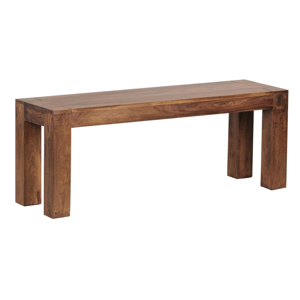 Banc de salle à manger en bois de sheesham, marron Banc de salle à manger en bois de sheesham, marron