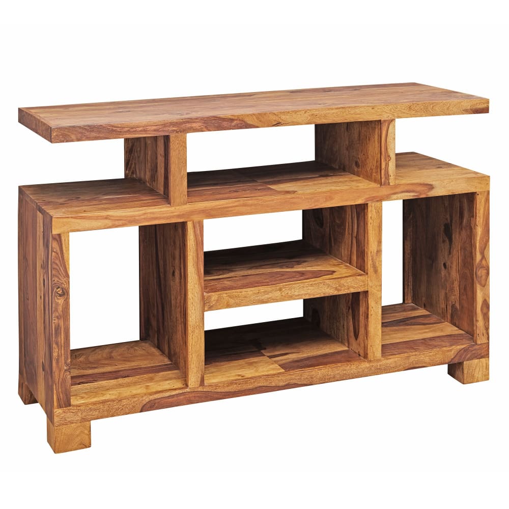 Buffet 115 cm en bois de sheesham massif, marron