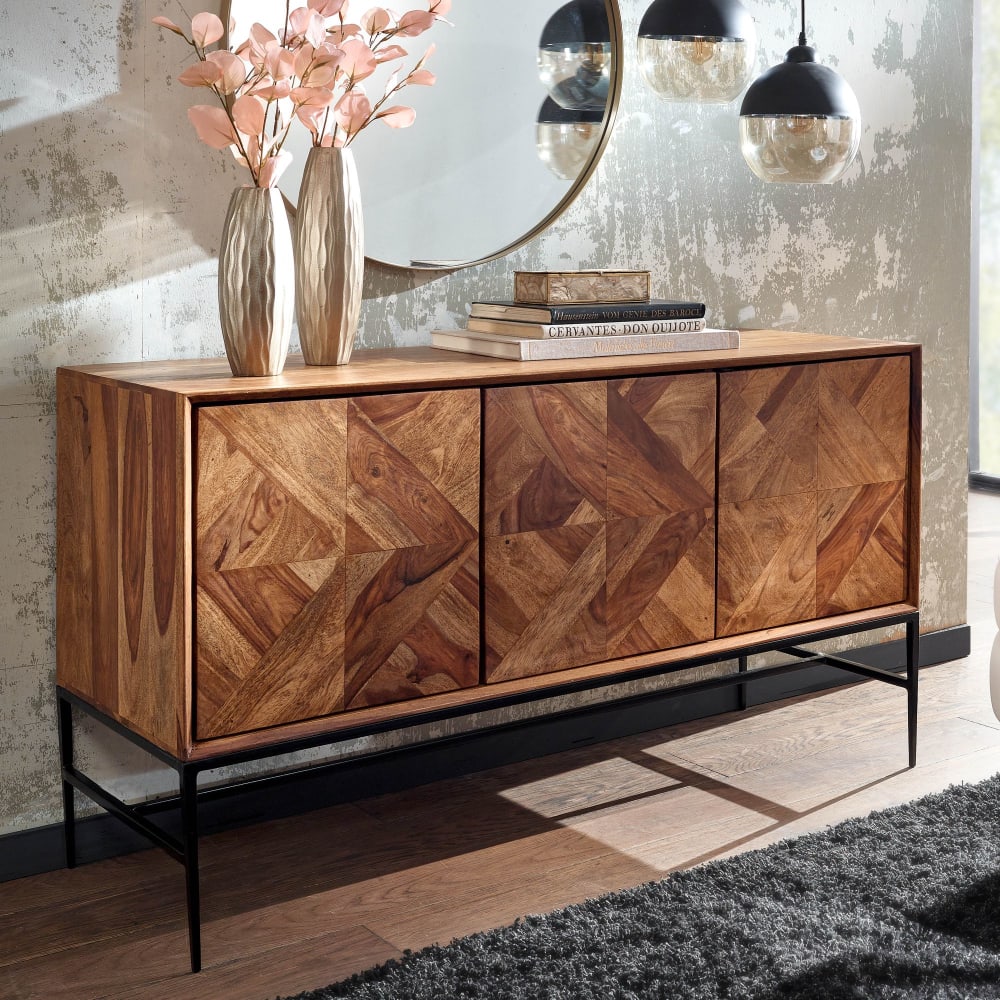 Sideboard mit 3 Schubladen aus Sheesham, Braun - Maisons Du Monde