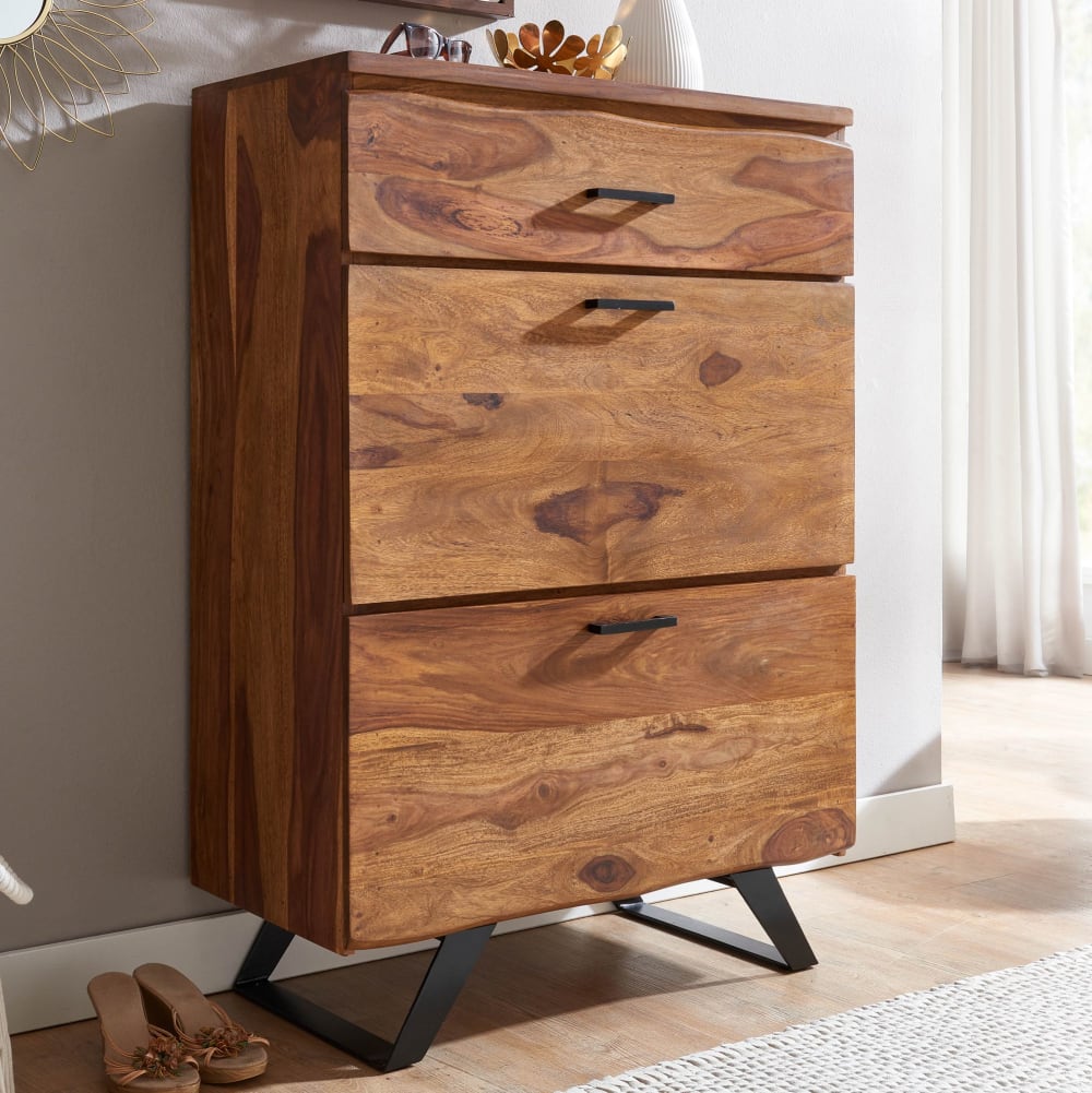 Sideboard mit 3 Schubladen aus Sheesham Braun - Maisons Du Monde