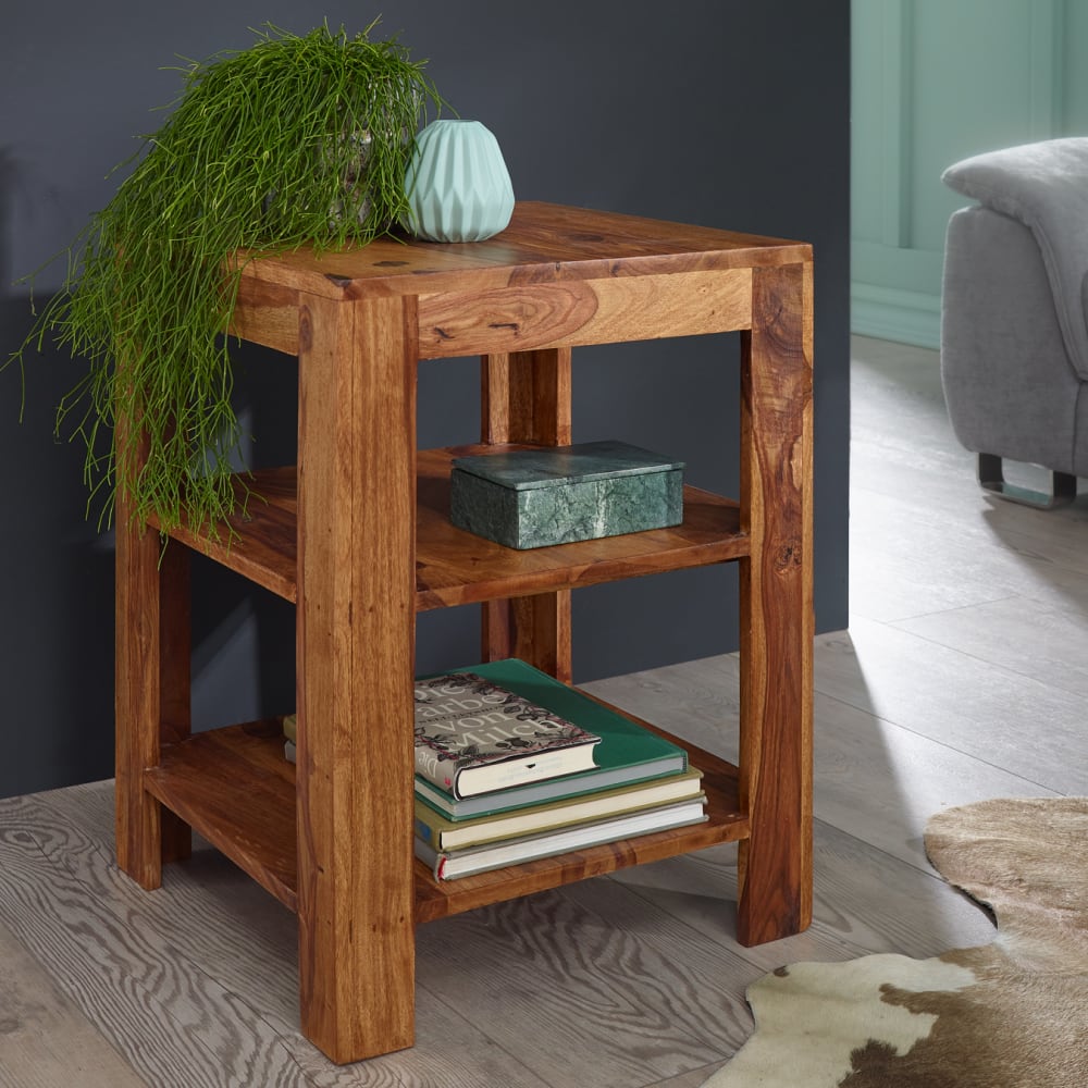 Standregal aus Sheesham Massivholz, Braun - Maisons Du Monde